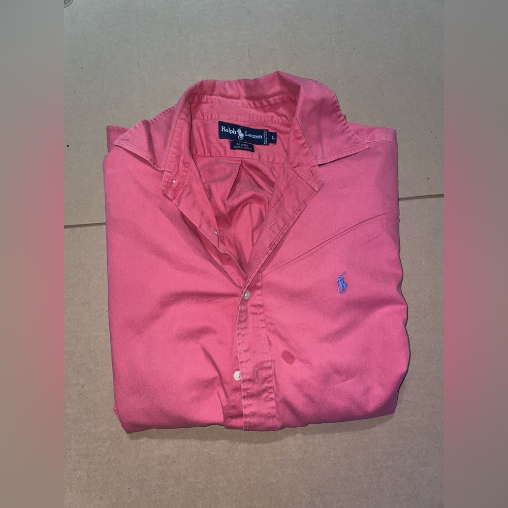 Ralph Lauren Red Button down shirt